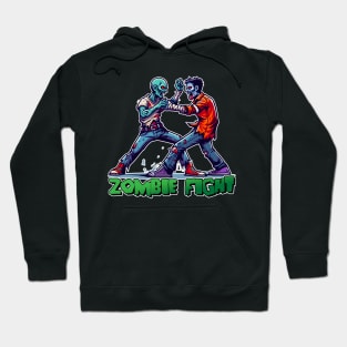 Tiger vs Zombie Fight Hoodie